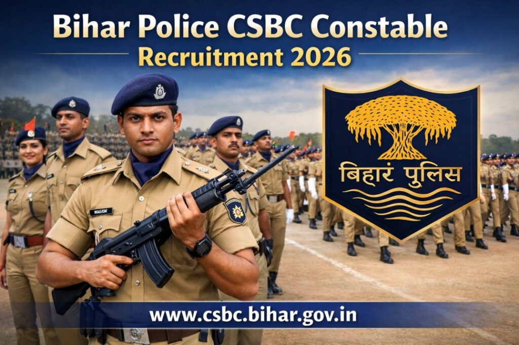 Bihar Police CSBC Constable Recruitment 2026 – Apply Online, Eligibility, Last Date