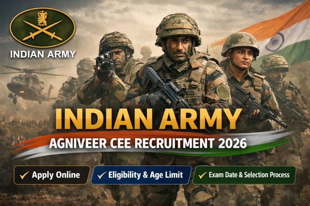 Indian Army Agniveer CEE Recruitment 2026 Apply Online