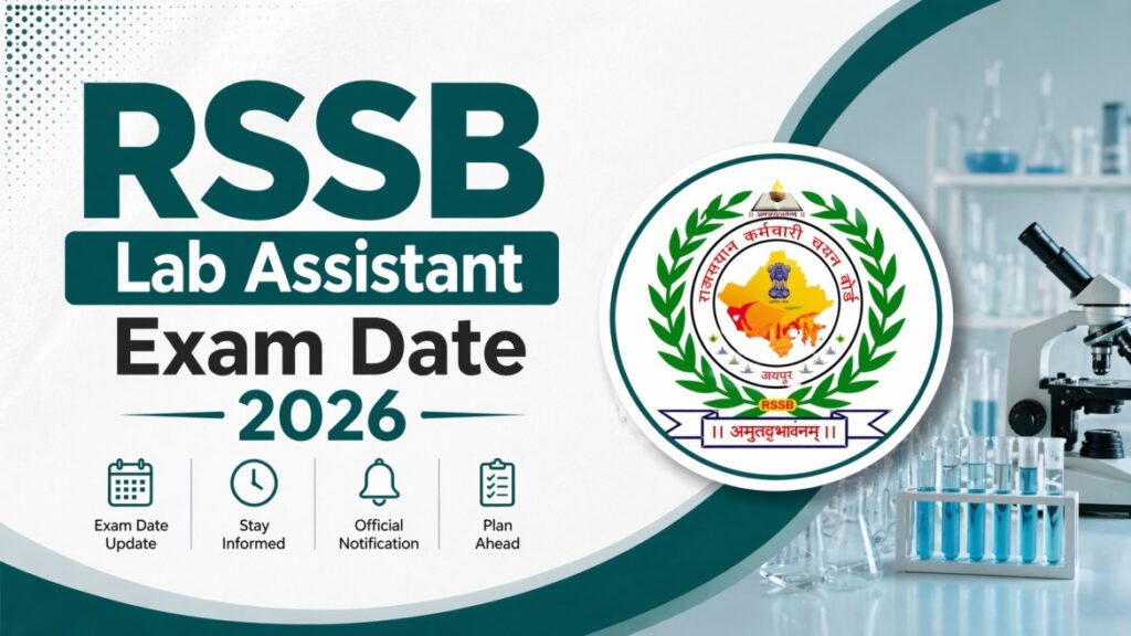 RSSB Lab Assistant Exam Date 2026 Out – Check Exam Date (09–10 May) & Admit Card