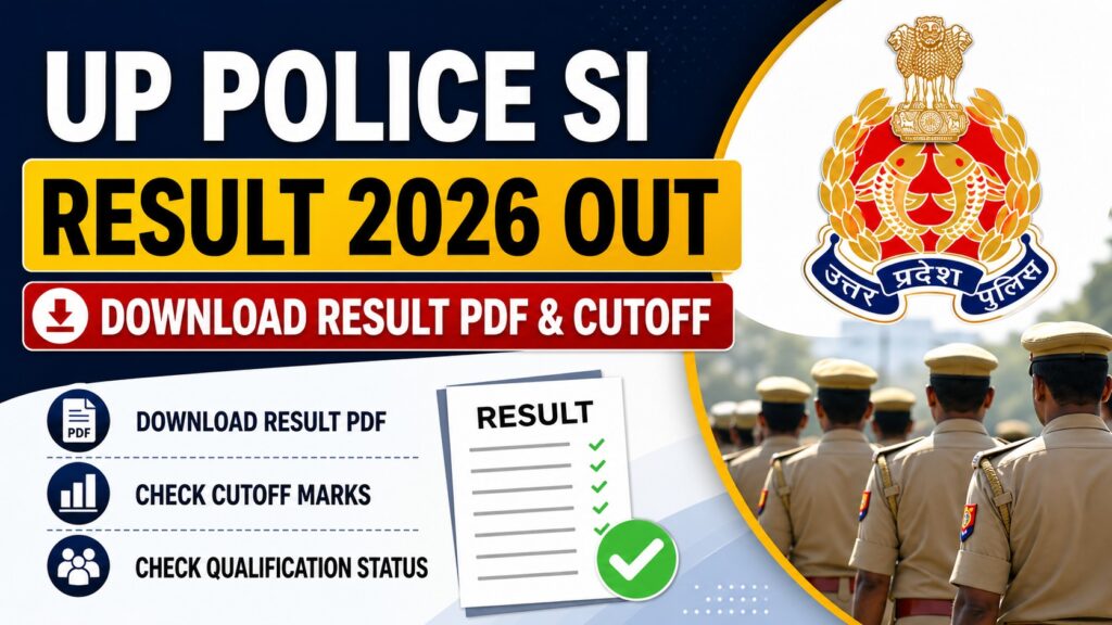 UP Police SI Result 2026 Out