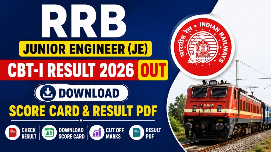 RRB Junior Engineer JE CBT-I Result 2026 Out